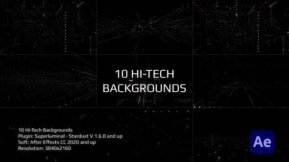Stardust Hi Tech Backgrounds - 35042511 Videohive Download