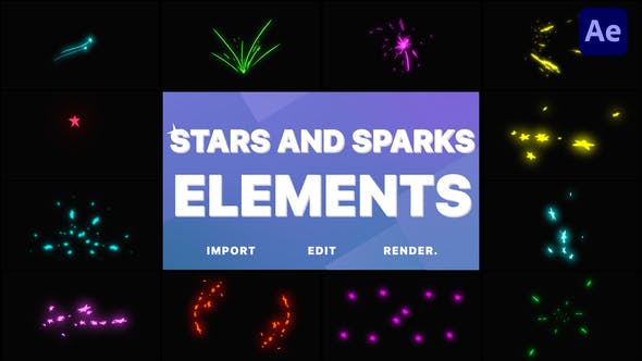 Stars and Sparks Pack | After Effects - Videohive 32960468 Download