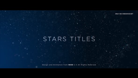 Stars Titles - 22785607 Videohive Download