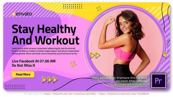 Start Your Day With Fitness. Training Course - 32299449 Download Videohive