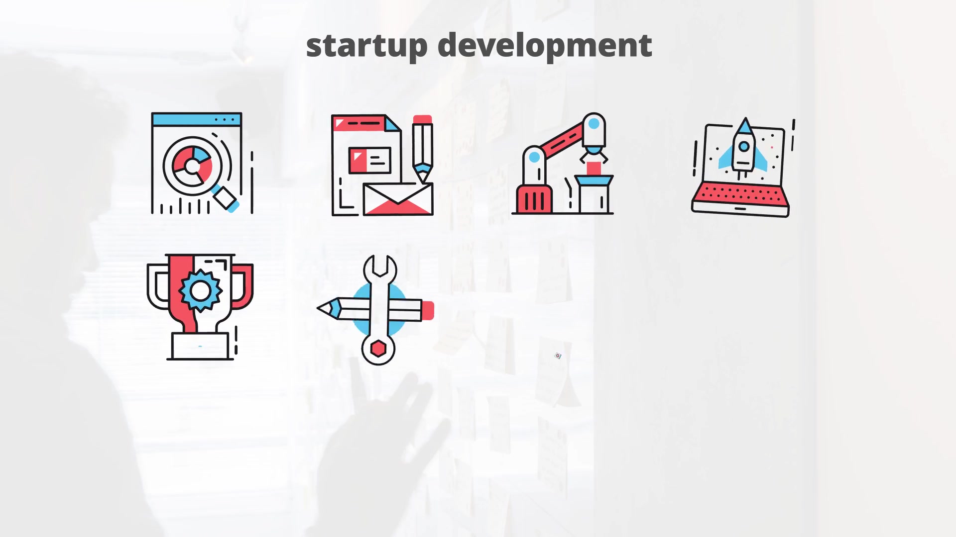 Startup Development – Thin Line Icons - Download Videohive 23454788