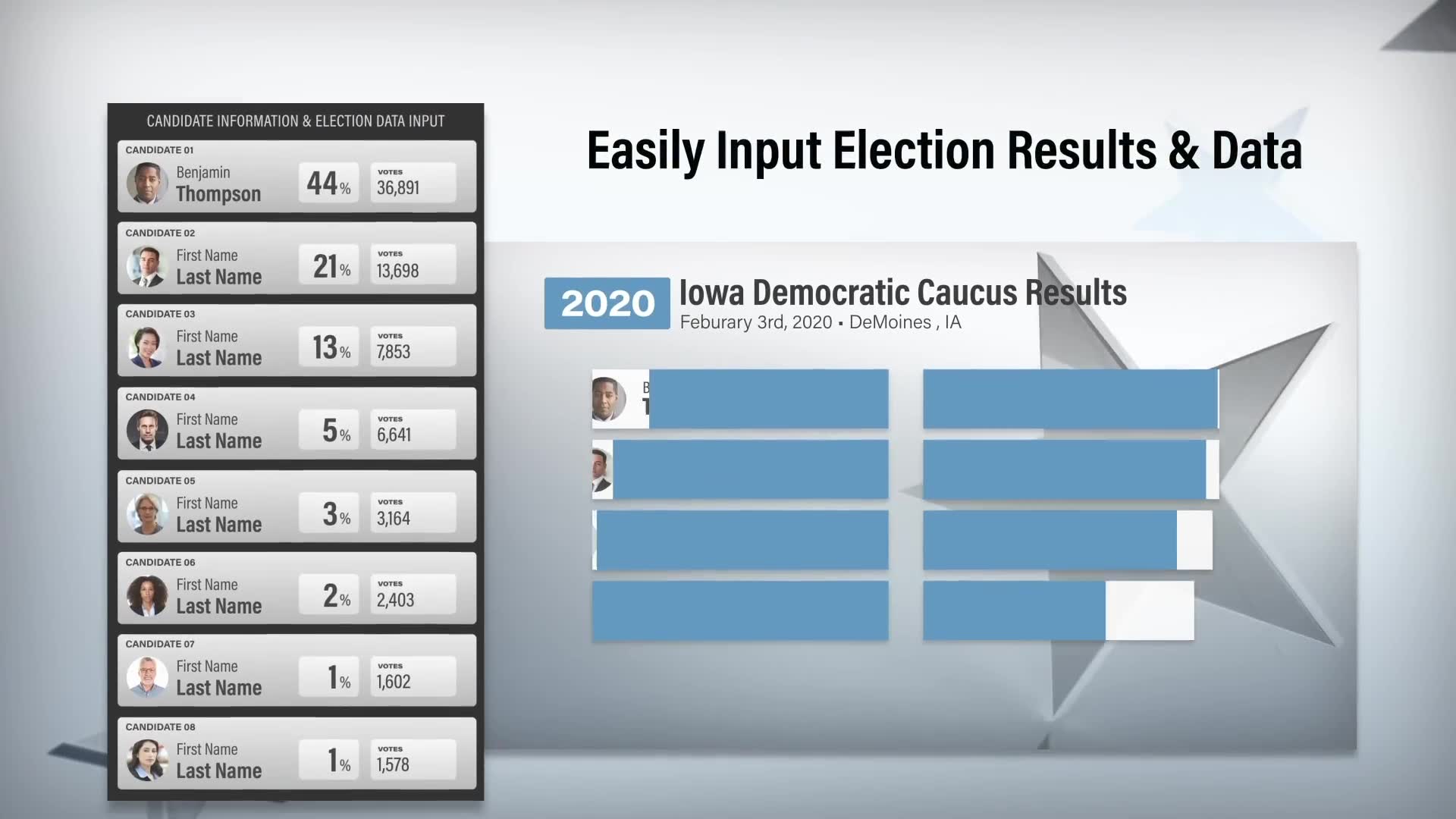 State Primary or Caucus Election Results Kit Videohive 25584117 After Effects Image 2