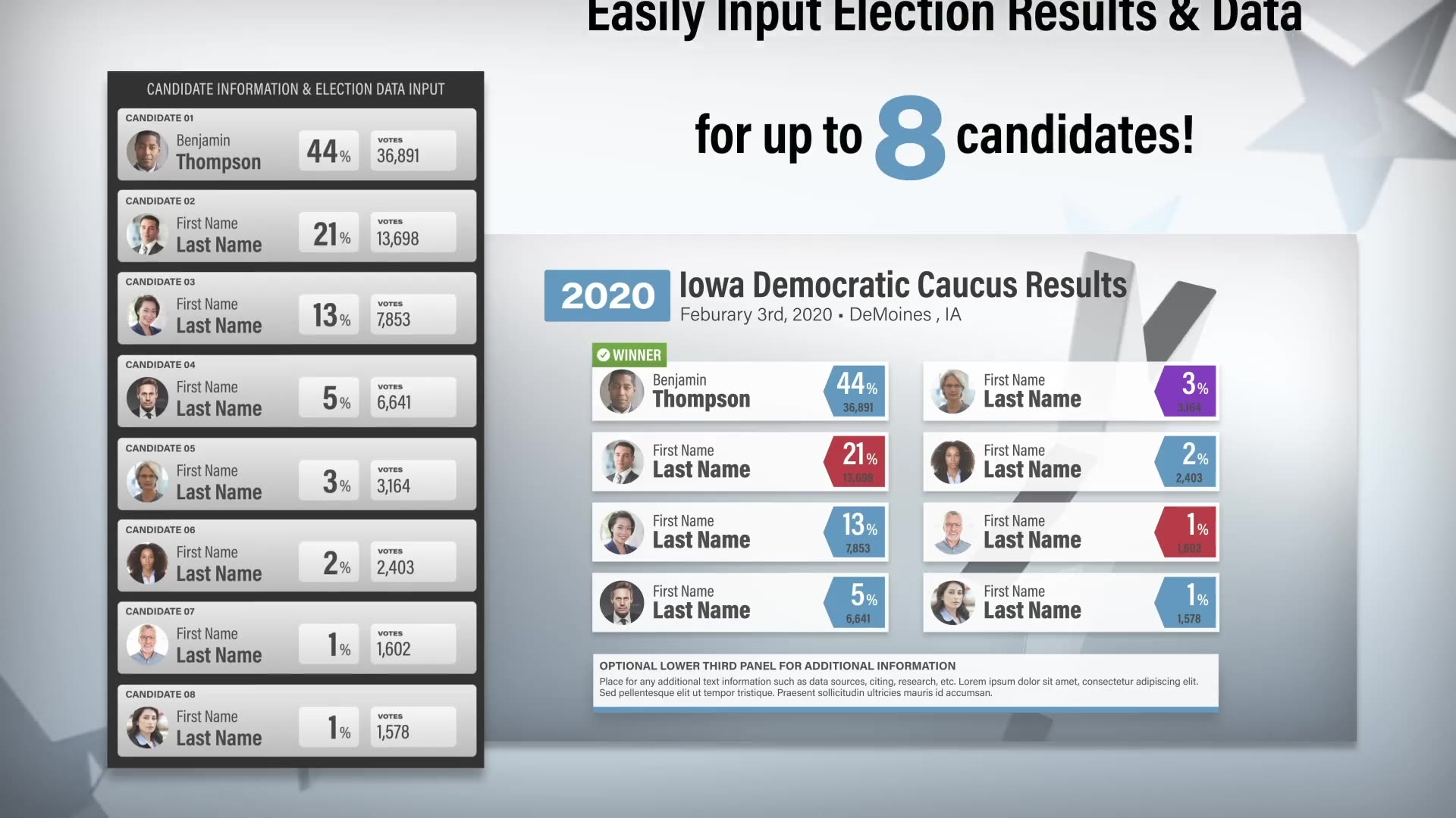 State Primary or Caucus Election Results Kit Videohive 25584117 After Effects Image 3