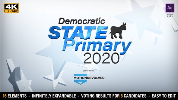 State Primary or Caucus Election Results Kit - Download 25584117 Videohive