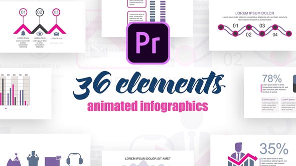 Statistic Infographics Vol.37 for Premiere Pro - Download 27477096 Videohive