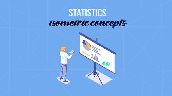 Statistics Isometric Concept - Videohive 29057296 Download
