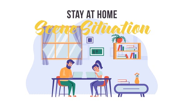 Stay at home Scene Situation - Download Videohive 31793988