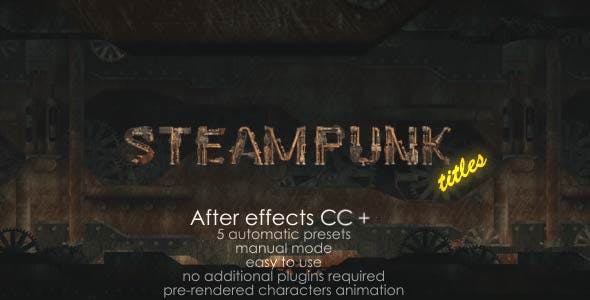 Steampunk Titles - 16291148 Download Videohive