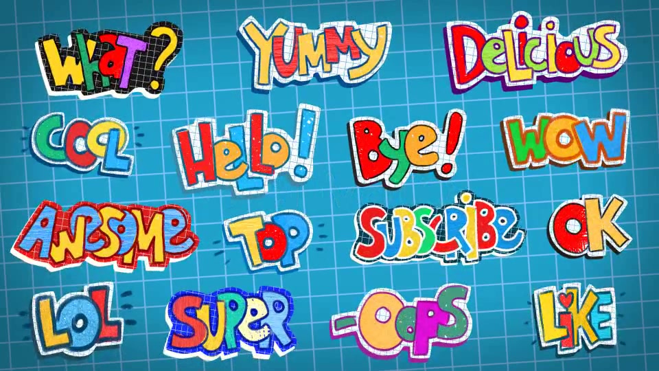 Stickers Words Videohive 22827927 After Effects Image 5