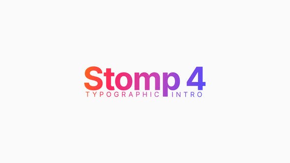 Stomp 4 – Typographic Intro - Download Videohive 35969869