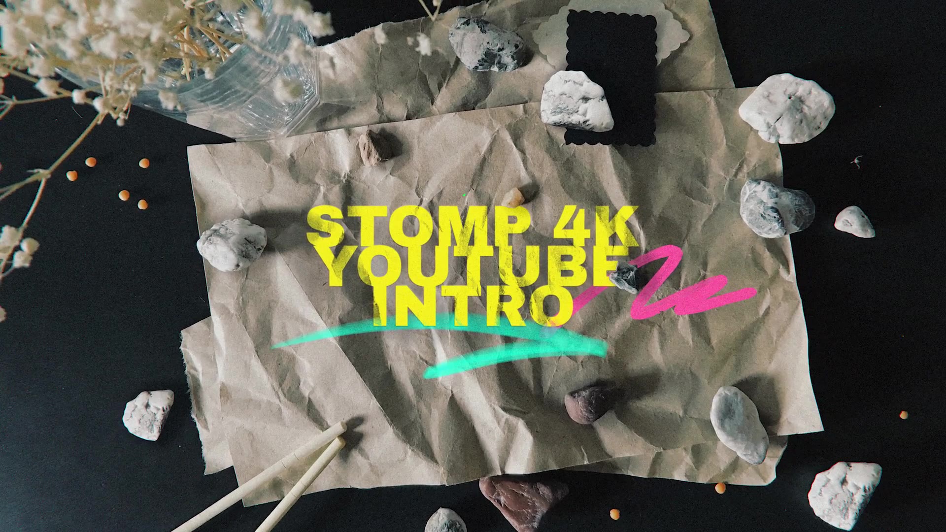 Stomp 4K Youtube Intro/ Typography/ Grunge/ Hand Made Opener/ Kitchen/ Fast/ Dynamic/ Clap/ Modern Videohive 28447920 After Effects Image 3