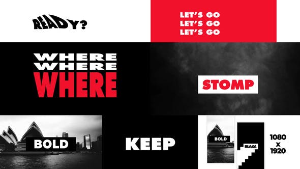 Stomp Bold Typography | Kinetic Opener 2 in 1 - 24670820 Download Videohive