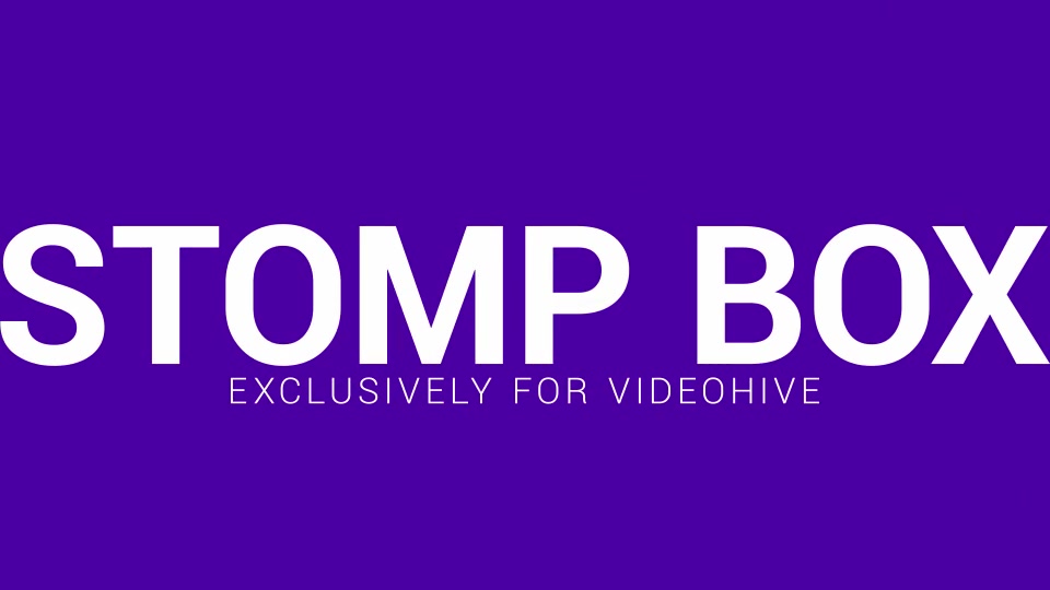 Stomp Box - Download Videohive 19901357