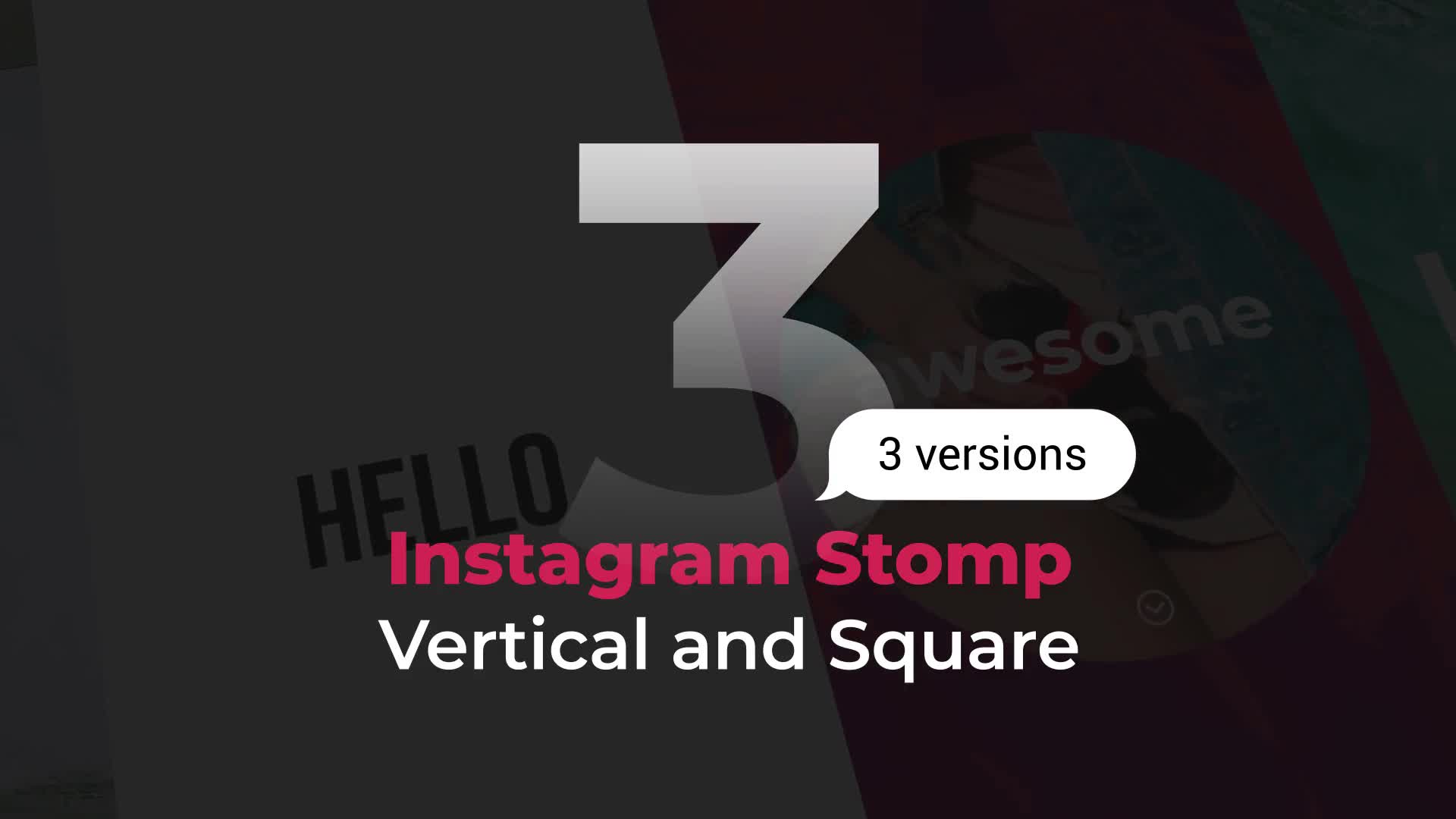 Stomp Instagram 3 in 1 | Vertical and Square Videohive 21986768 After Effects Image 1
