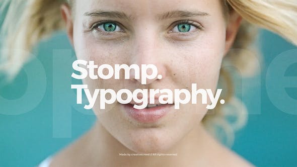Stomp Opener / Clean Typography / Event Promo / Dynamic Slideshow - 23566228 Videohive Download