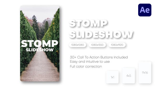Stomp Slideshow Instagram Reels, TikTok Post, Short Stories - Videohive Download 40752894