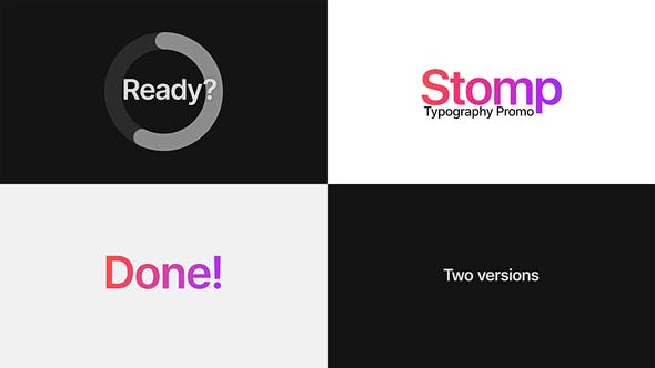 Stomp Typography Promo - 38463630 Videohive Download
