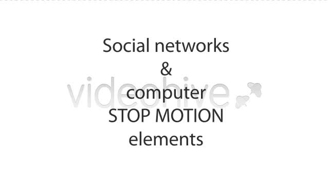 Stop Motion Web Paper Cut Elements Videohive 3217101 Motion Graphics Image 1