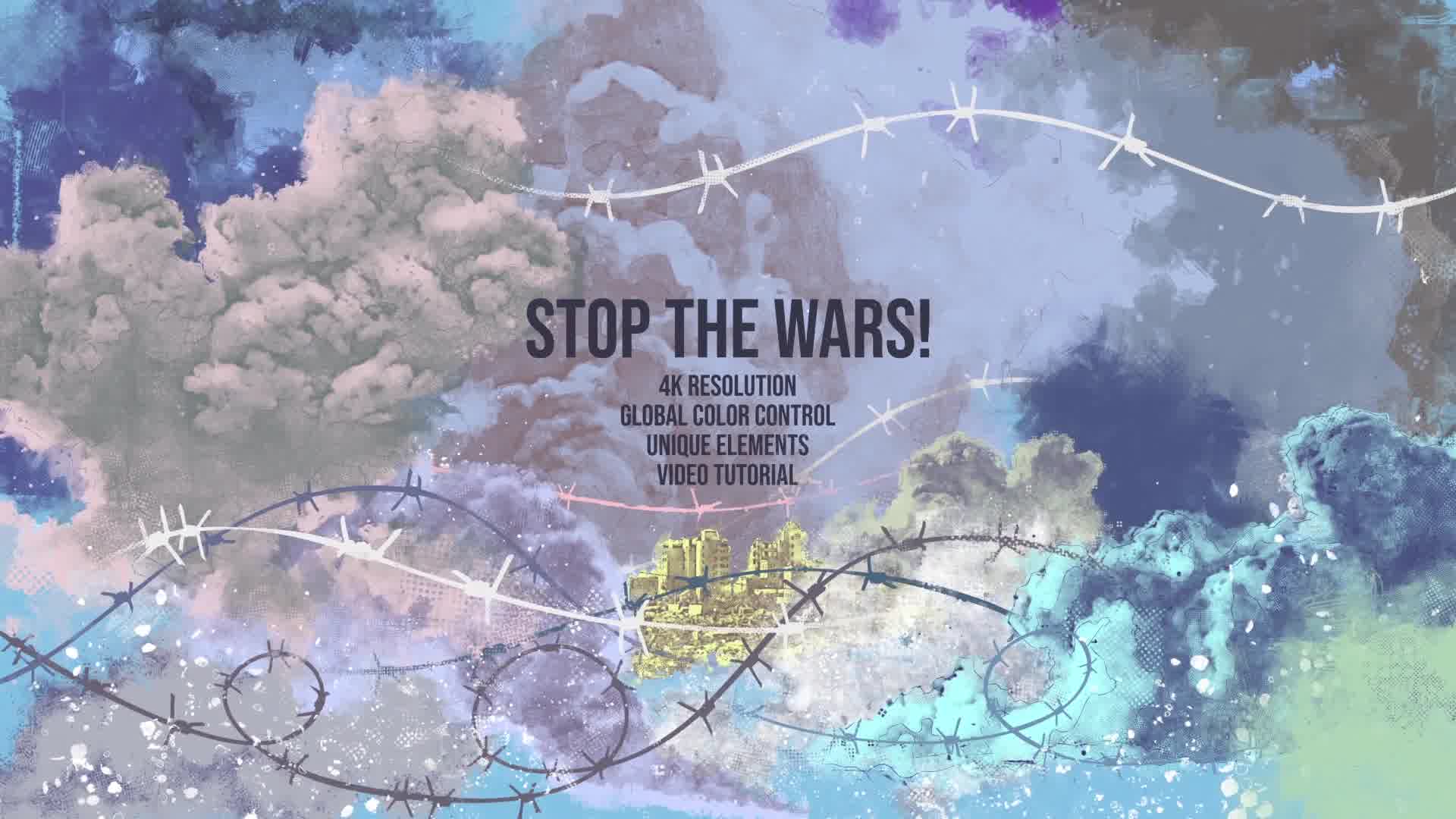 Stop the WARS/ Terror/ World War Trailer/ Barbed Wire/ Bomb/ Explosions/ Smoke/ Ruins/ Crisis/ Death Videohive 29398538 After Effects Image 10
