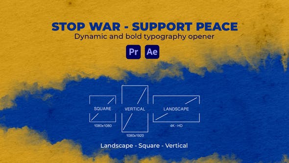 Stop War Support Peace - 36571413 Download Videohive