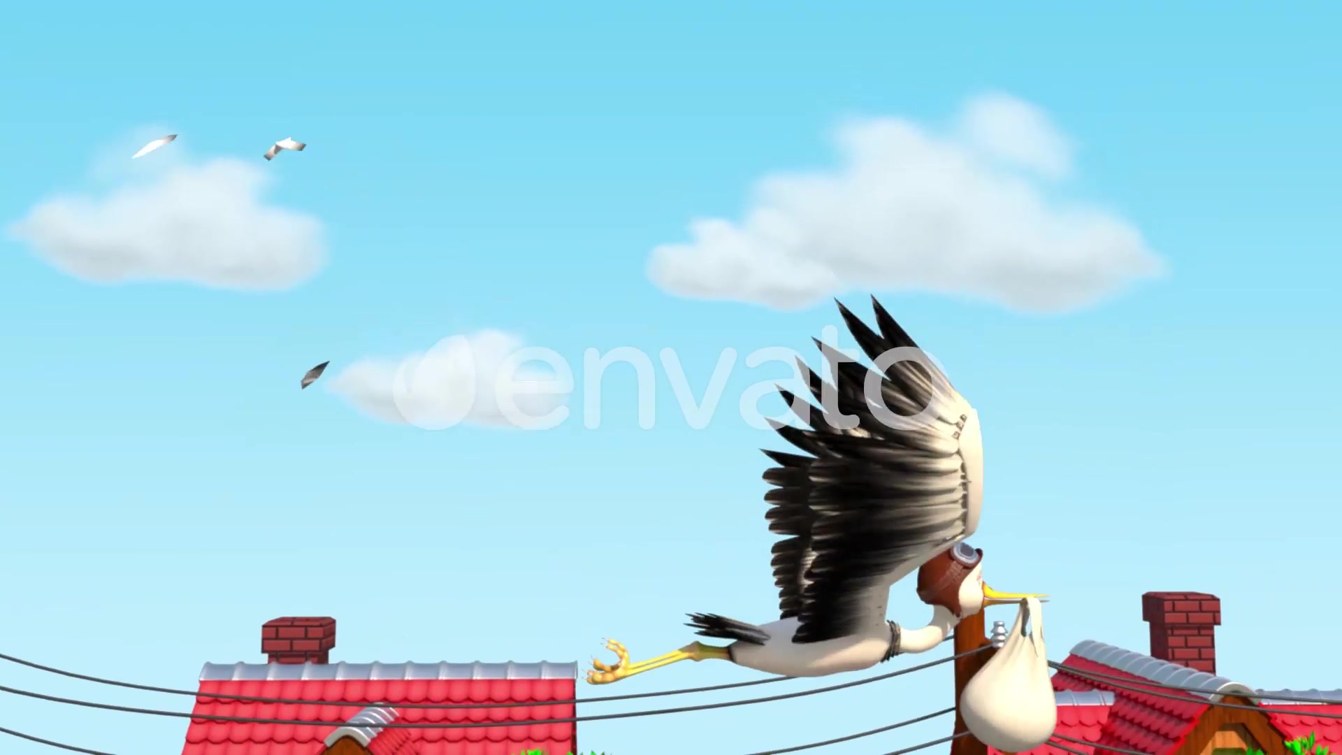 Stork and baby (2 in 1) Videohive 27046193 After Effects Image 8