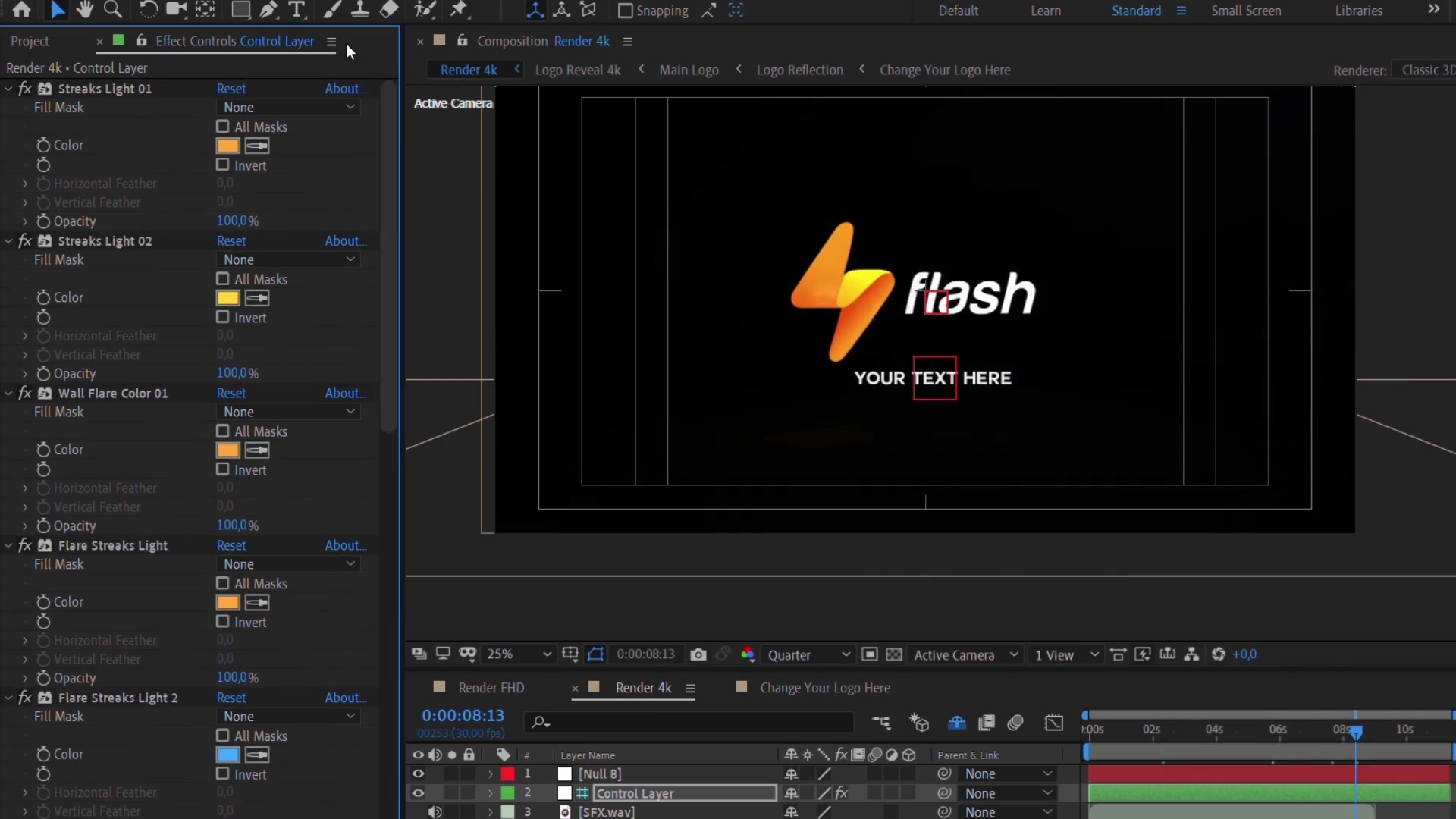Streaks Light Glitch Logo Reveal Videohive 28663340 After Effects Image 9
