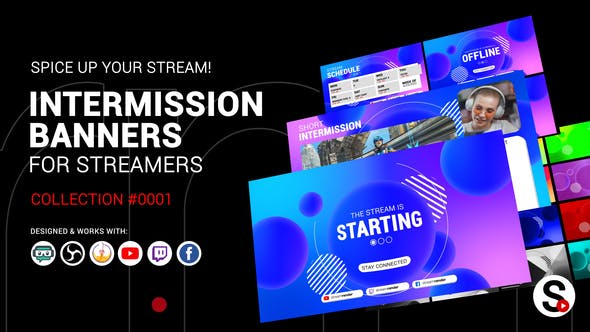 Stream Intermission Banners. Collection #0001 - 34096277 Videohive Download