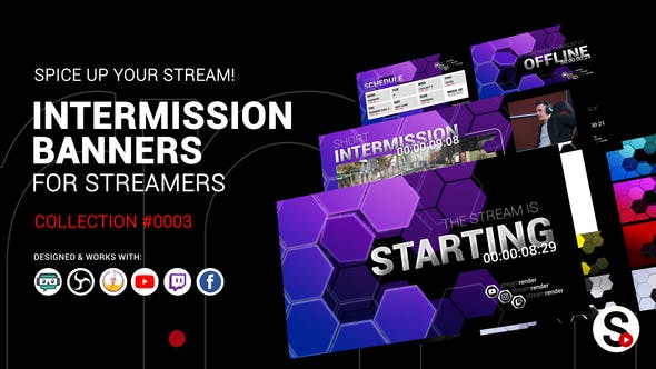 Stream Intermission Banners. Collection #0003 - 34145094 Videohive Download