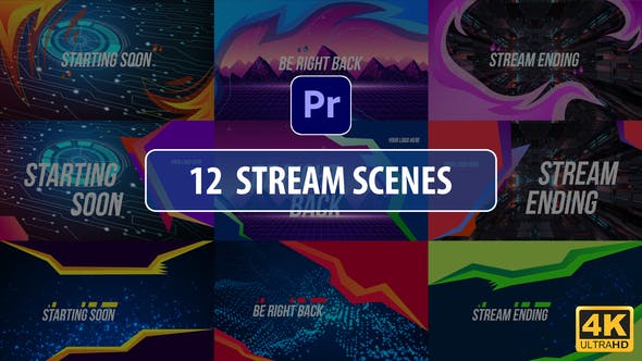Stream Scenes | Premiere Pro MOGRT - Videohive Download 29333160