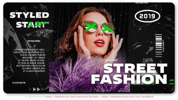 Street Fashion Dynamic Promo - 29997442 Videohive Download