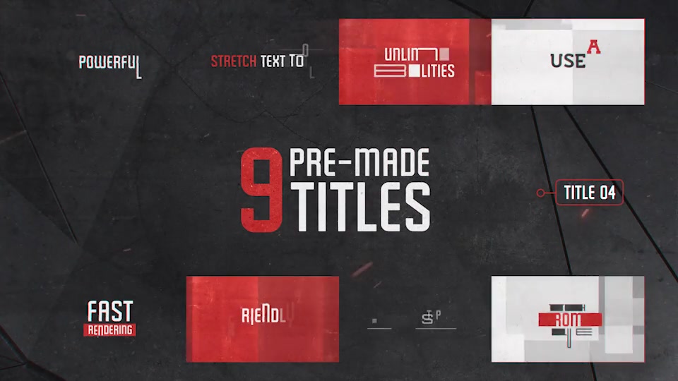 Stretch Text Tool & Glitch Titles Pack - Download Videohive 16141093