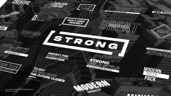 Strong Titles | FCPX & Motion - 25996588 Videohive Download