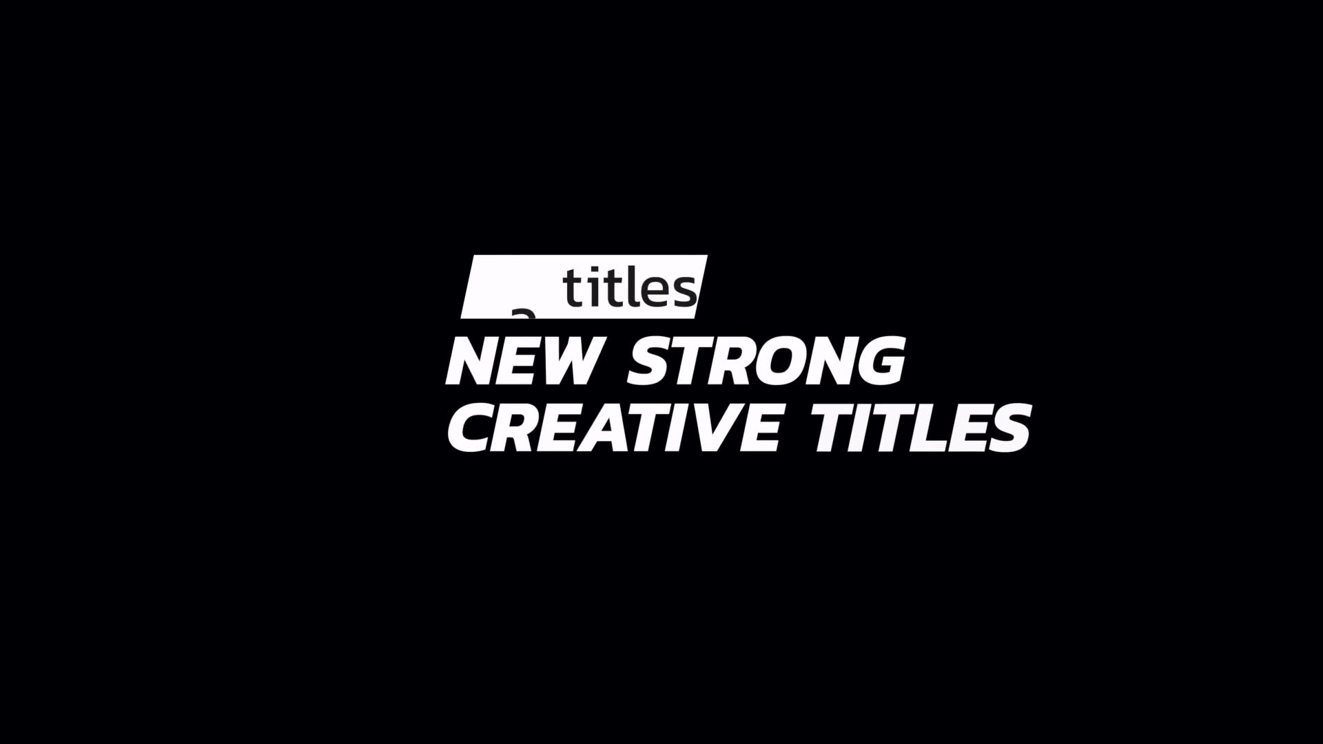 Strong Titles | FCPX Videohive 36571269 Apple Motion Image 2