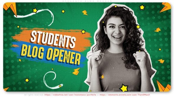 Students Blog Opener - Videohive Download 38929740