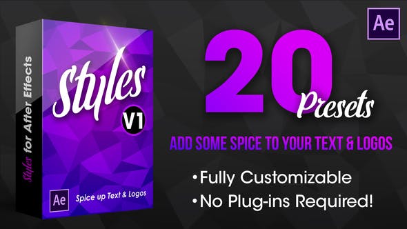 Styles Text and Logo Presets - 26050556 Download Videohive