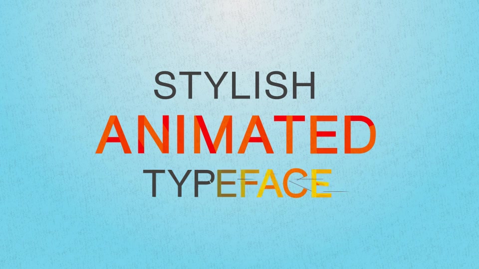 Stylish Animated Typeface - Download Videohive 6145345