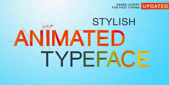 Stylish Animated Typeface - Download Videohive 6145345