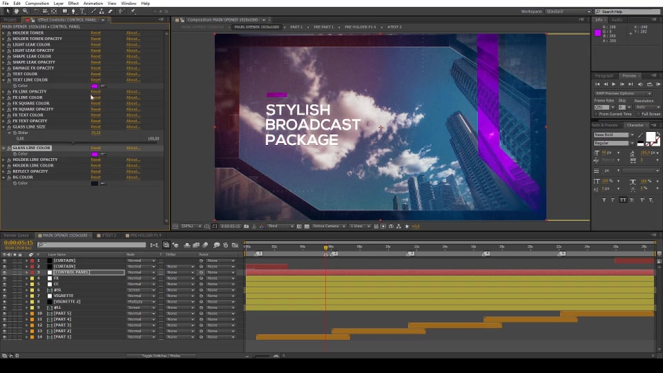 Stylish Broadcast Package Videohive 13498438 After Effects Image 12