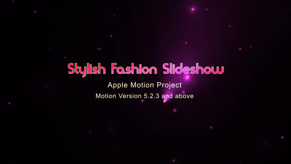 Stylish Fashion Slide Show Apple Motion - Download Videohive 18006027