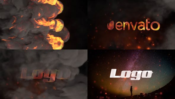 Stylish Fire Logo | FCPX - 26644550 Videohive Download