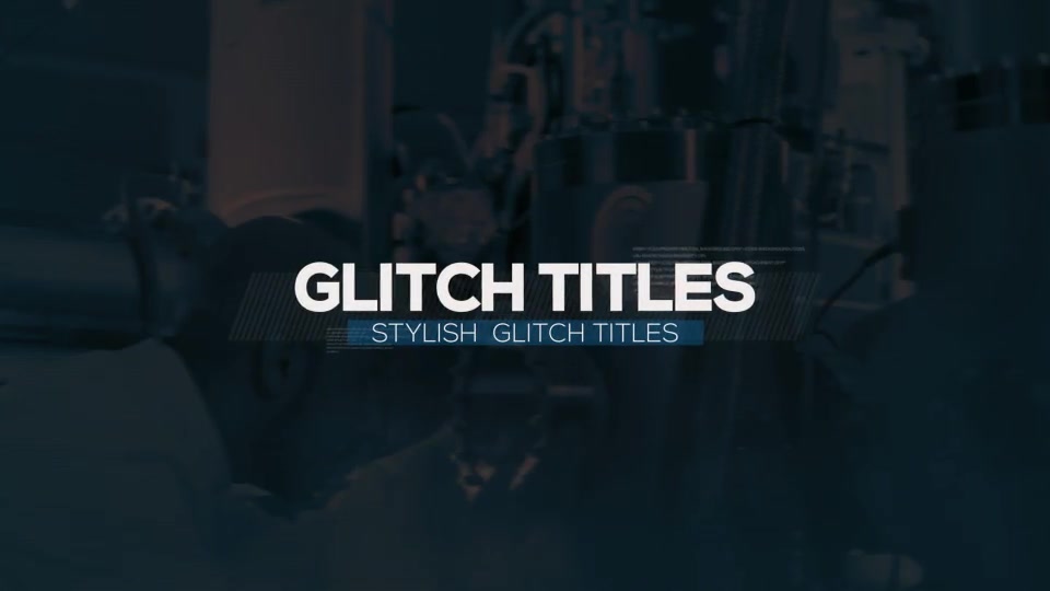 Stylish Glitch Titles - Download Videohive 19391100
