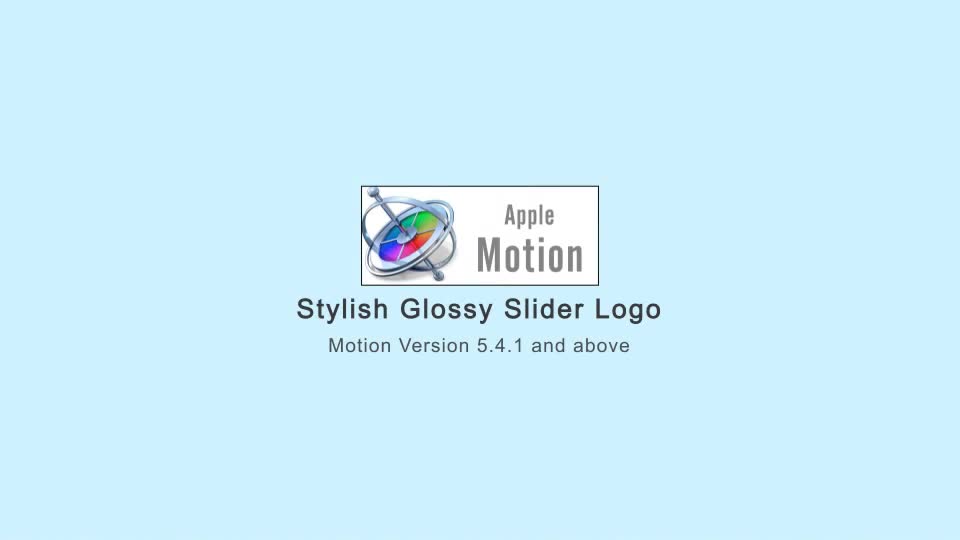 Stylish Glossy Slider Logo Apple Motion - Download Videohive 22605797