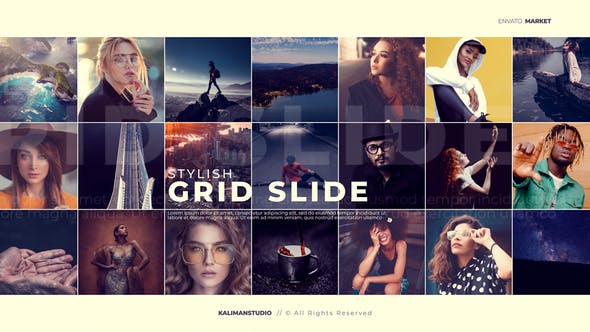 Stylish Grid Slide - 25099632 Download Videohive
