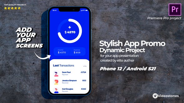 Stylish Mobile App Promo App Demonstration Video 3d Mobile Mockup Premiere Pro - Download 33672763 Videohive