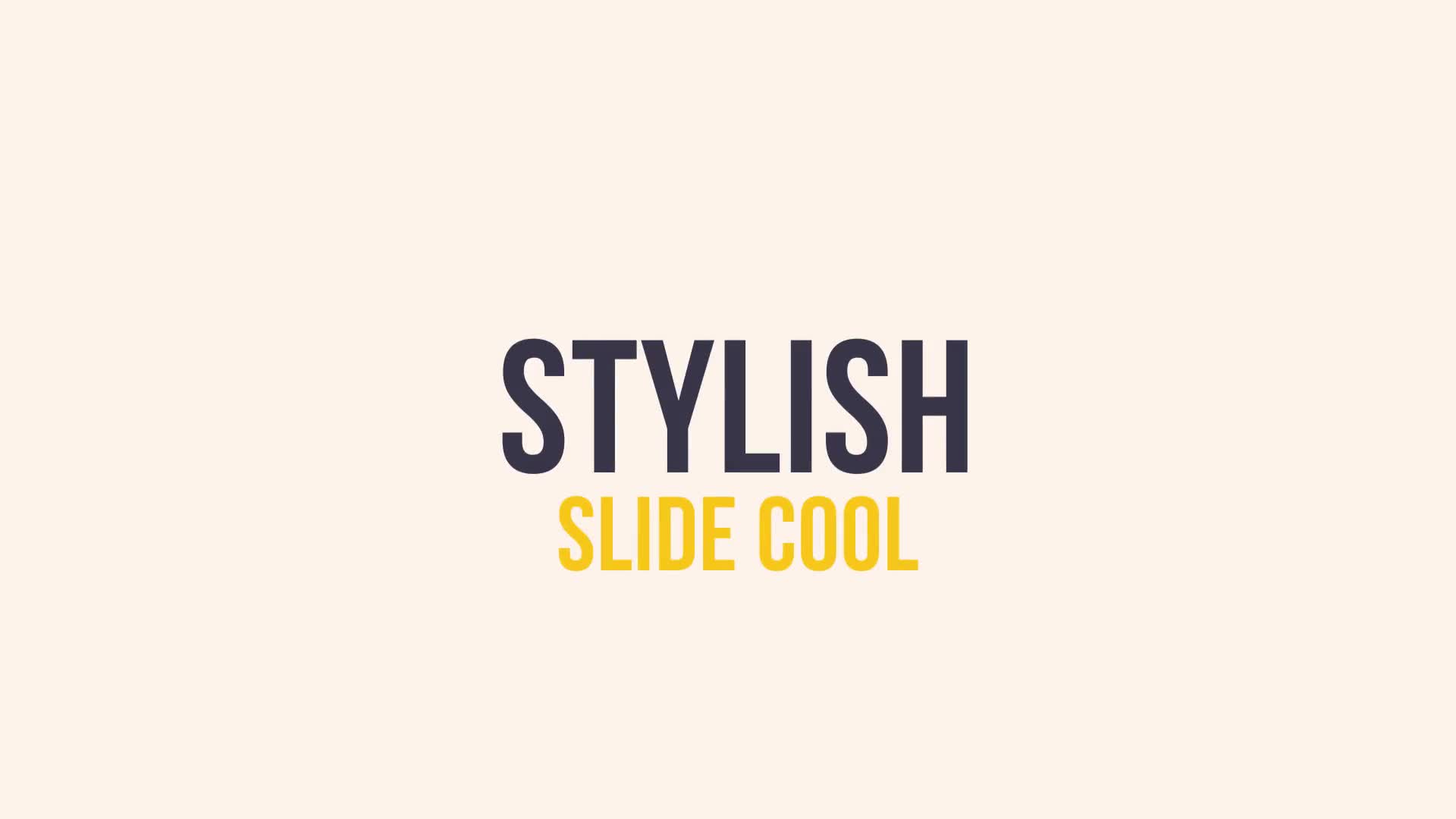 Stylish Slide Cool Videohive 23505991 After Effects Image 1
