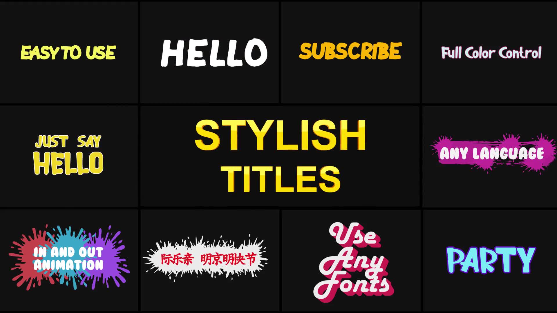 Stylish Titles | After Effects Videohive 26099856 After Effects Image 1