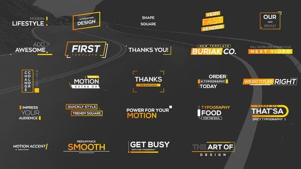 Stylish Titles Pack - Videohive 24399216 Download