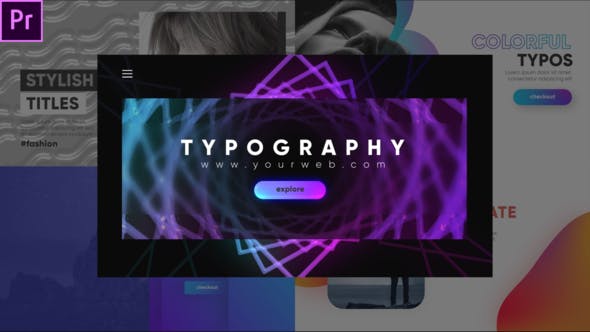 Stylish Typography Pack Premiere Pro - 26534536 Videohive Download