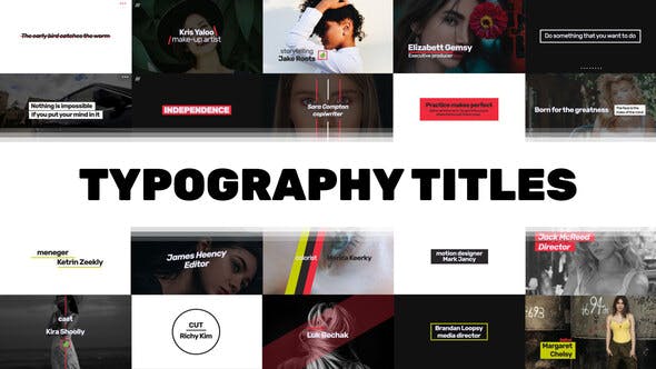 Stylish Typography Titles Pack - Download Videohive 23706521