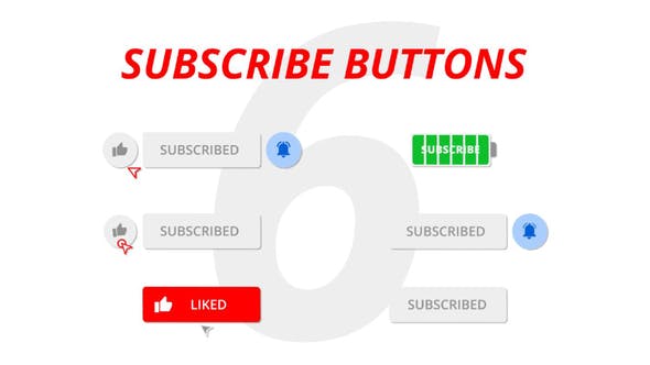 Subscribe Buttons - 23342831 Download Videohive